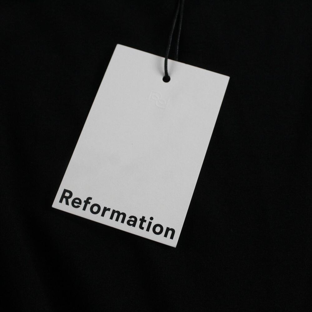 Reformation Dress Women Small Mayve Knit Mini Black Minimalist Quiet Luxury Chic - Picture 6 of 14